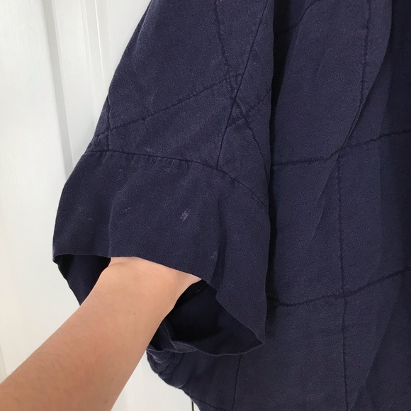 Anthropologie • Navy Blue Quilted Cardigan - Picture 6 of 7